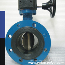EPDM/NBR/PTFE Seat Grooved Type Butterfly Valve with Gear Operated